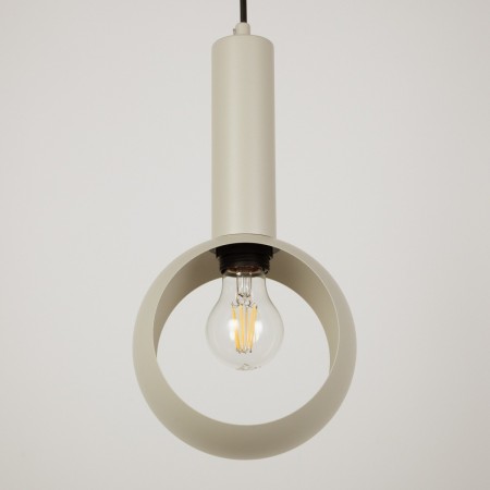 harmonijna oprawa Sigma VITRUM lampa wisząca 41105 kolor szary beż 1 x E27 15W Led