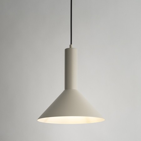 olśniewająca oprawa Sigma VITRUM lampa wisząca 40806 kolor szary beż 1 x E27 15W Led