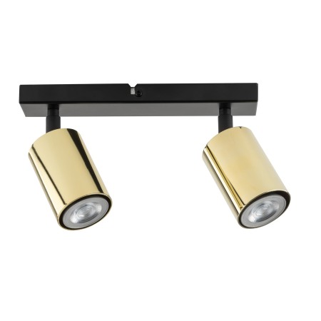 charakterystyczna oprawa Sigma Zoom plafon 33507 kolor czarny 2 x GU10 10W Led
