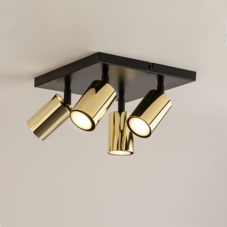 efektowna oprawa Sigma Zoom plafon 33601 kolor czarny 4 x GU10 10W Led