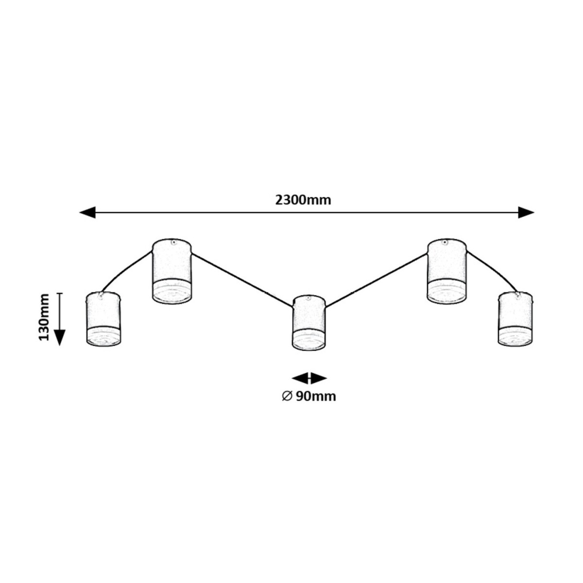 Rabalux Looplab 71295 - typ - Lampy sufitowe