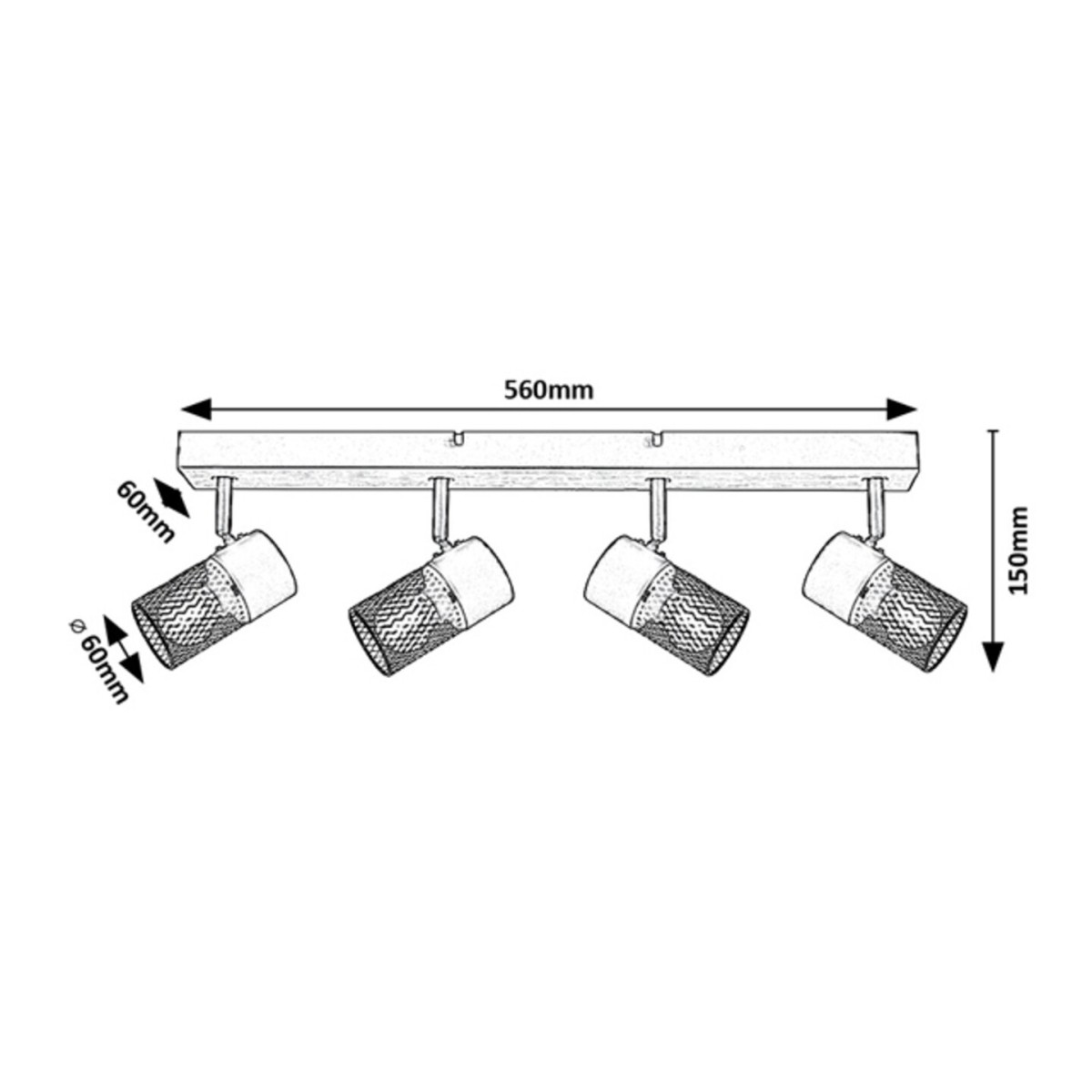Rabalux Metta 71154 - typ - Oświetlenie punktowe
