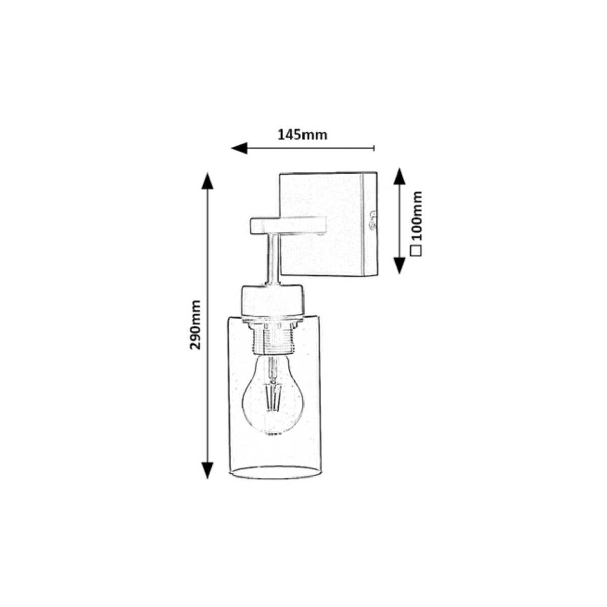 Rabalux Prudence 2671 - typ - Lampa ścienna