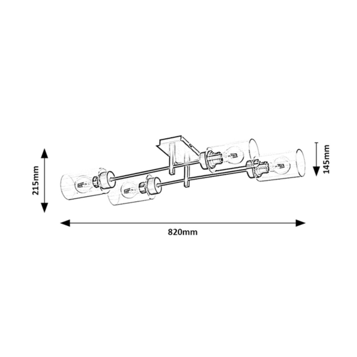 Rabalux Prudence 2672 - typ - Lampy sufitowe