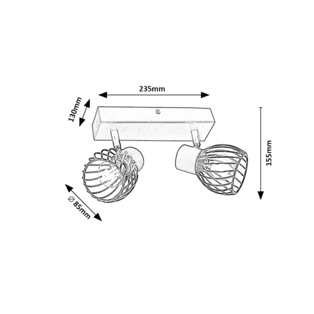 Rabalux Aberama 73002 - typ - Oświetlenie punktowe