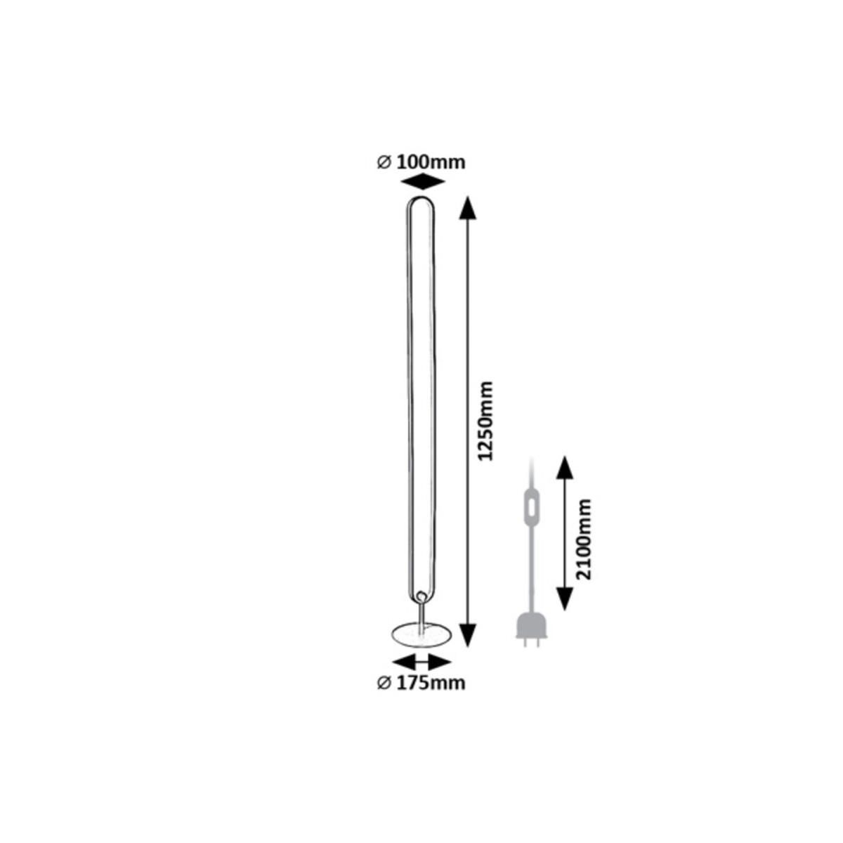 Rabalux Barto 74051 - typ - Lampy podłogowe
