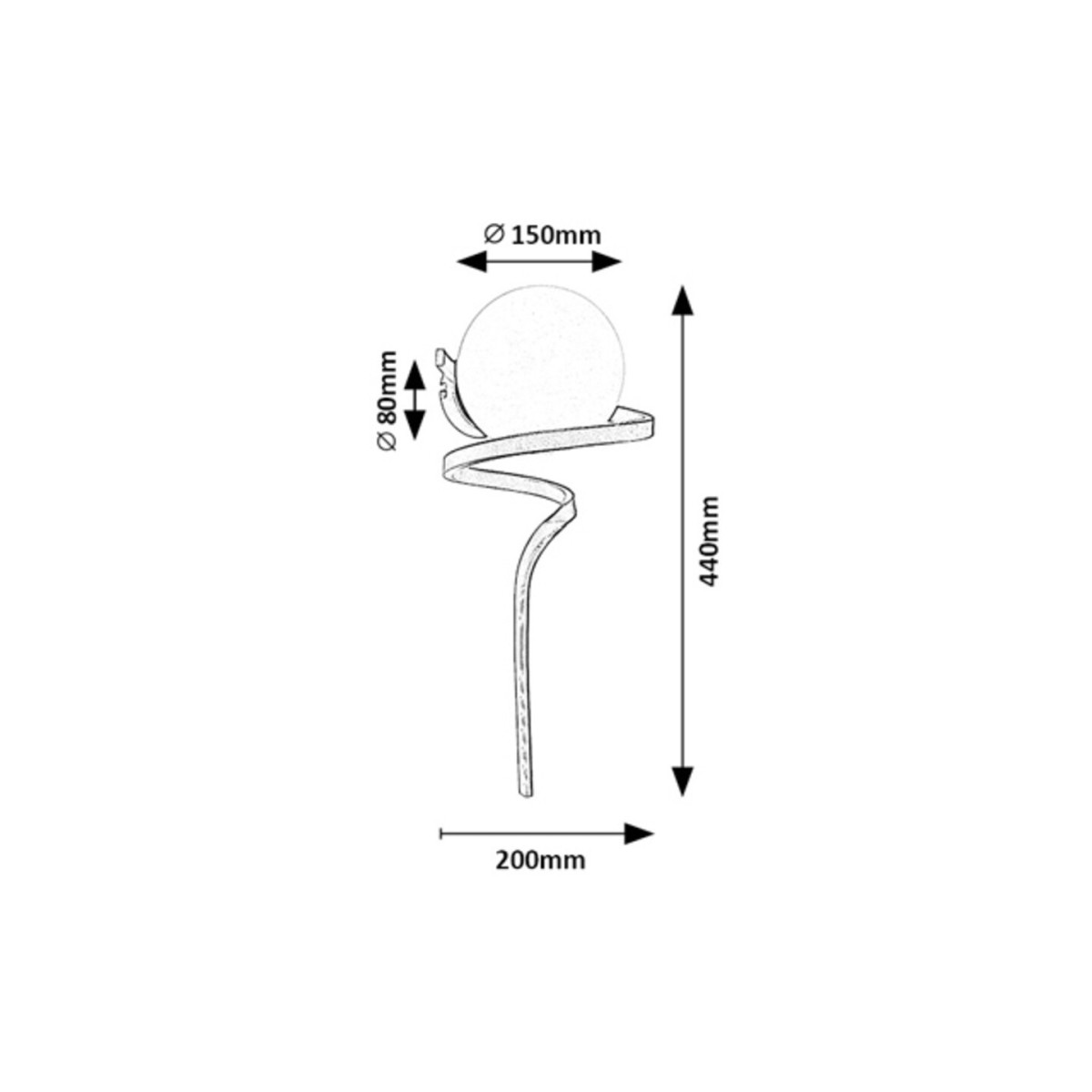 Rabalux Sarabi 71136 - typ - Lampa ścienna