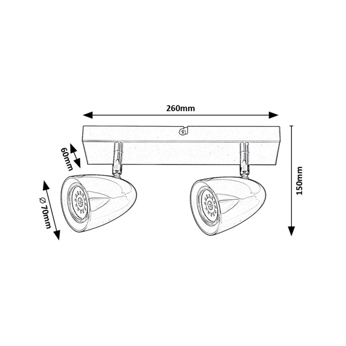 Rabalux Perico 73017 - typ - Lampy sufitowe