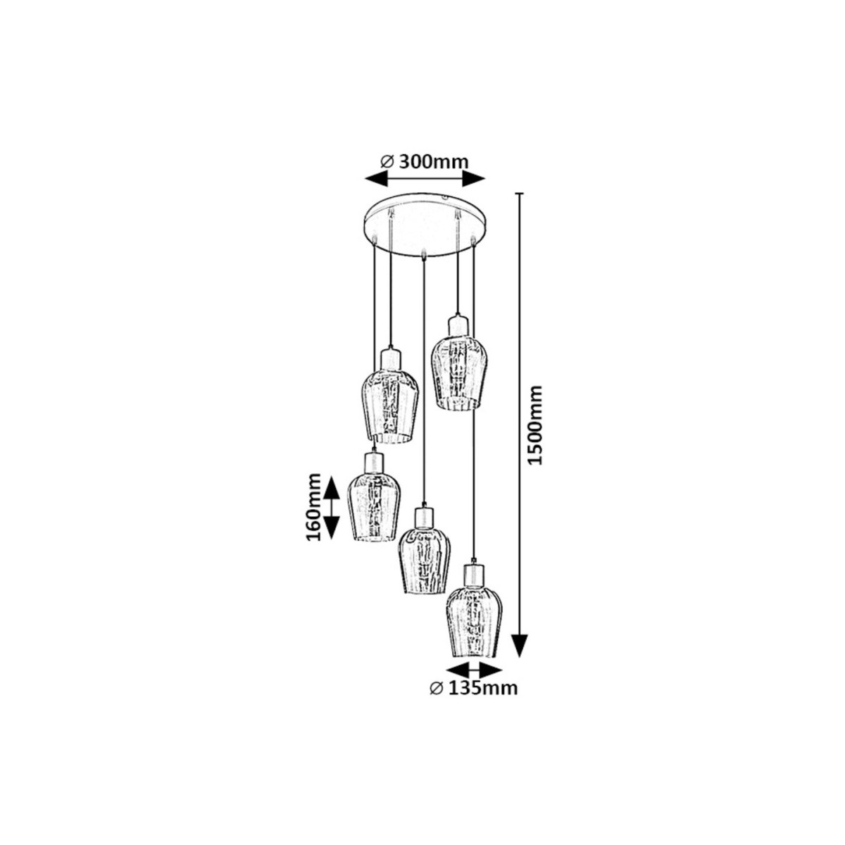 Rabalux Florian 72272 - typ - Lampy wiszące