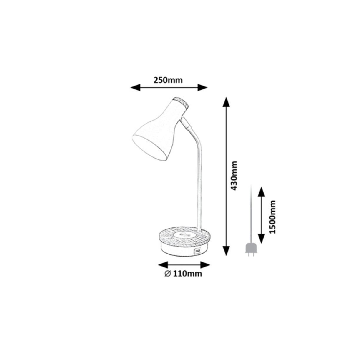 Rabalux Mosley 74001 - typ - Lampy stołowe