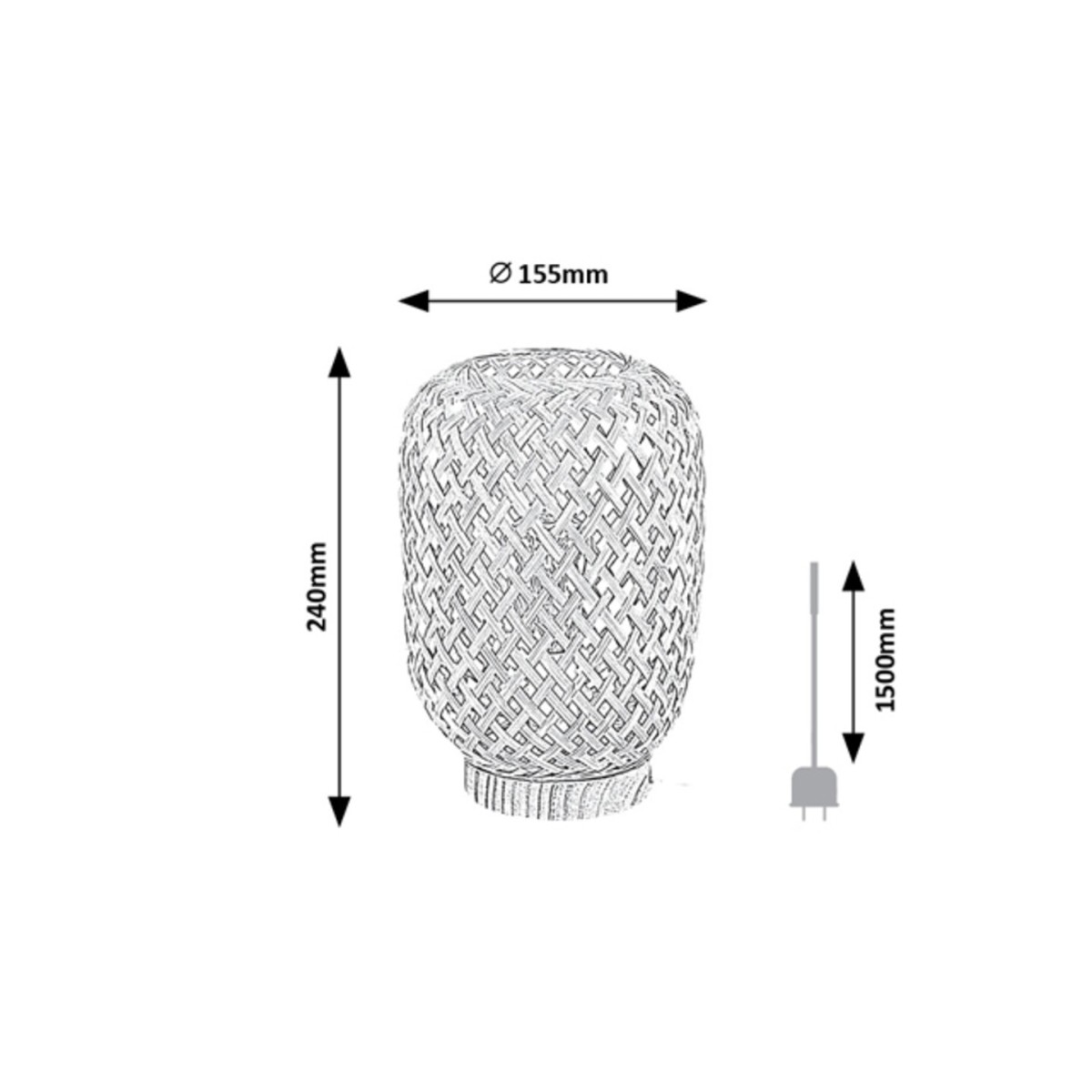 Rabalux Alinafe 74016 - typ - Lampy stołowe