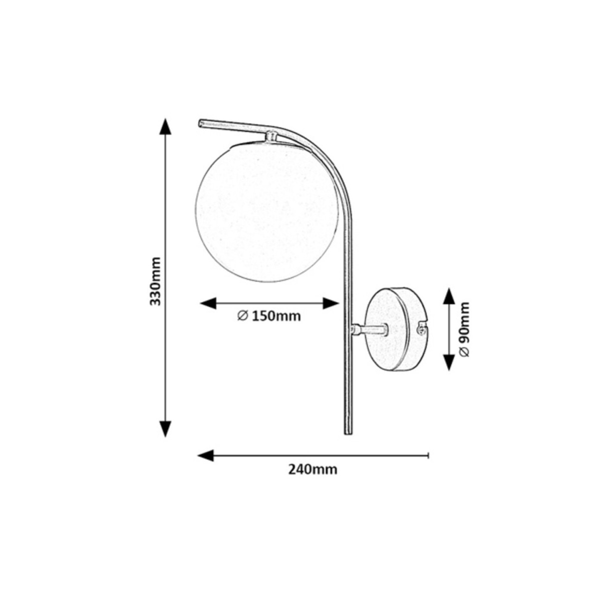 Rabalux Ghita 71139 - typ - Lampa ścienna