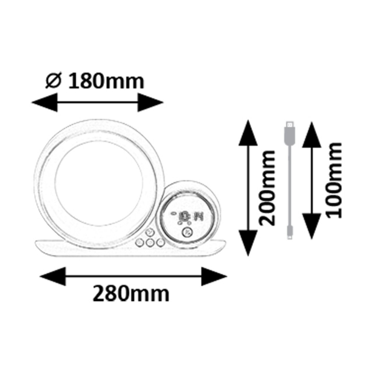 Rabalux Wakeway 76109 - typ - Lampy stołowe