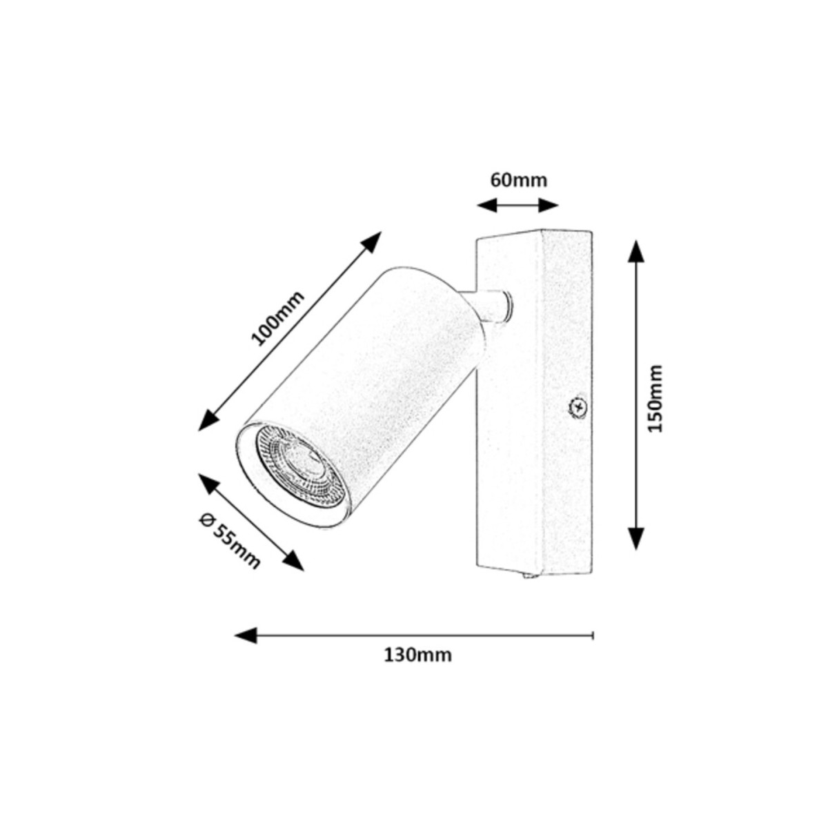 Rabalux Solo 2081 - typ - Oświetlenie punktowe