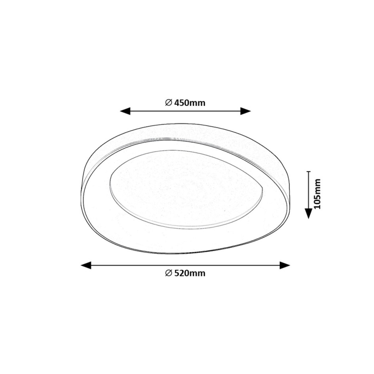Rabalux Iliana 71054 - typ - Lampy sufitowe
