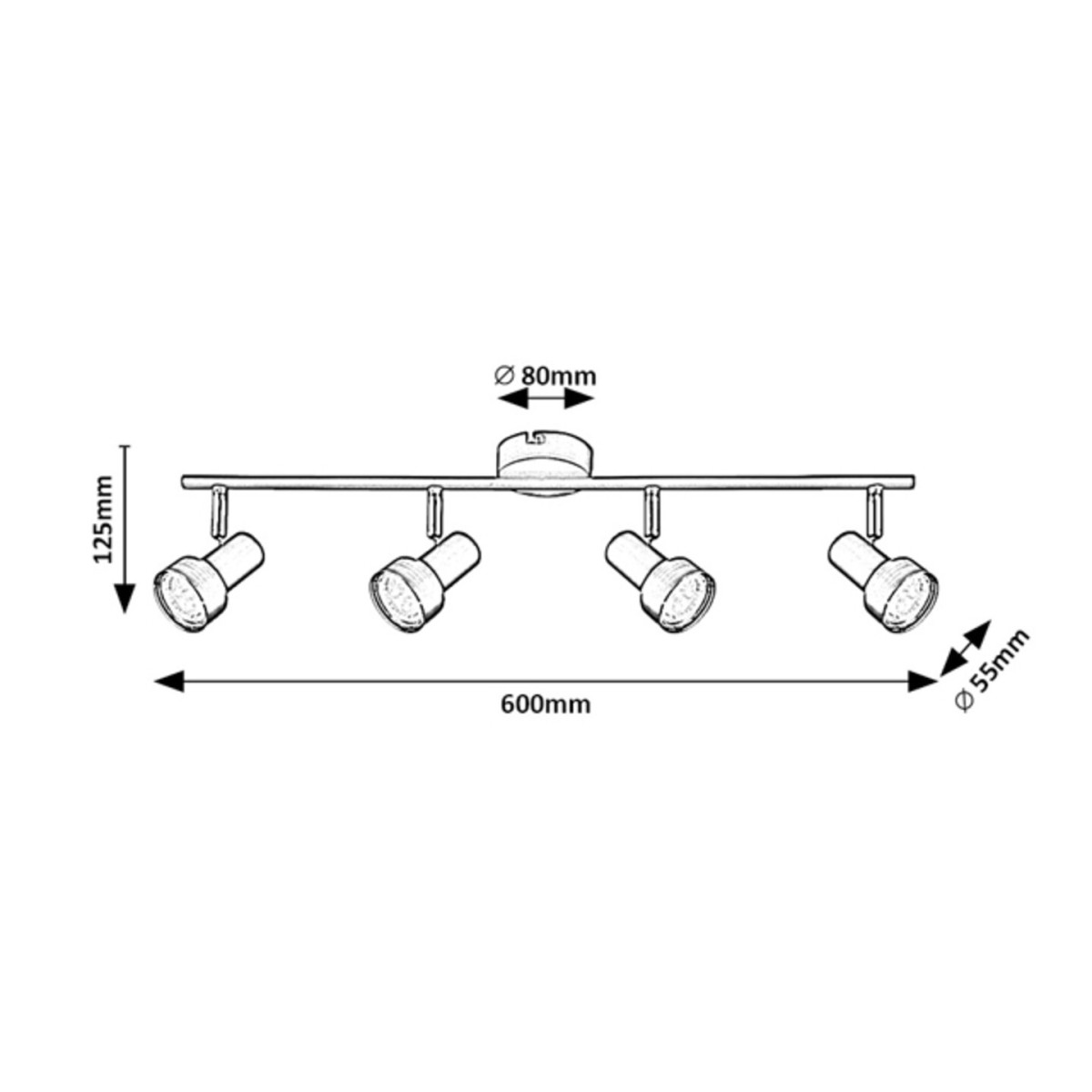 Rabalux Konrad 73014 - typ - Oświetlenie punktowe