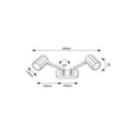 Rabalux Karter 73028 - typ - Lampa ścienna