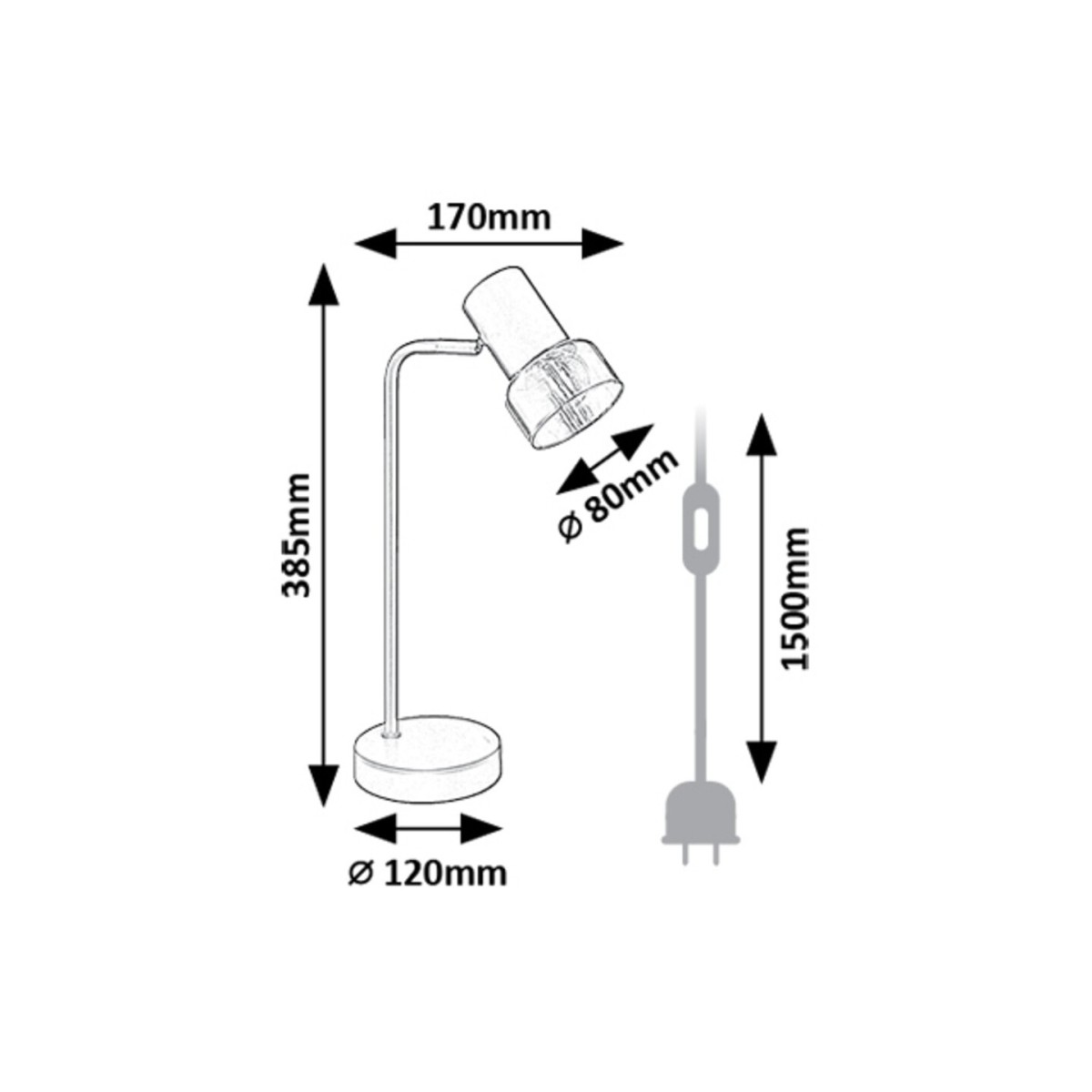 Rabalux Hatice 74278 - typ - Lampy stołowe