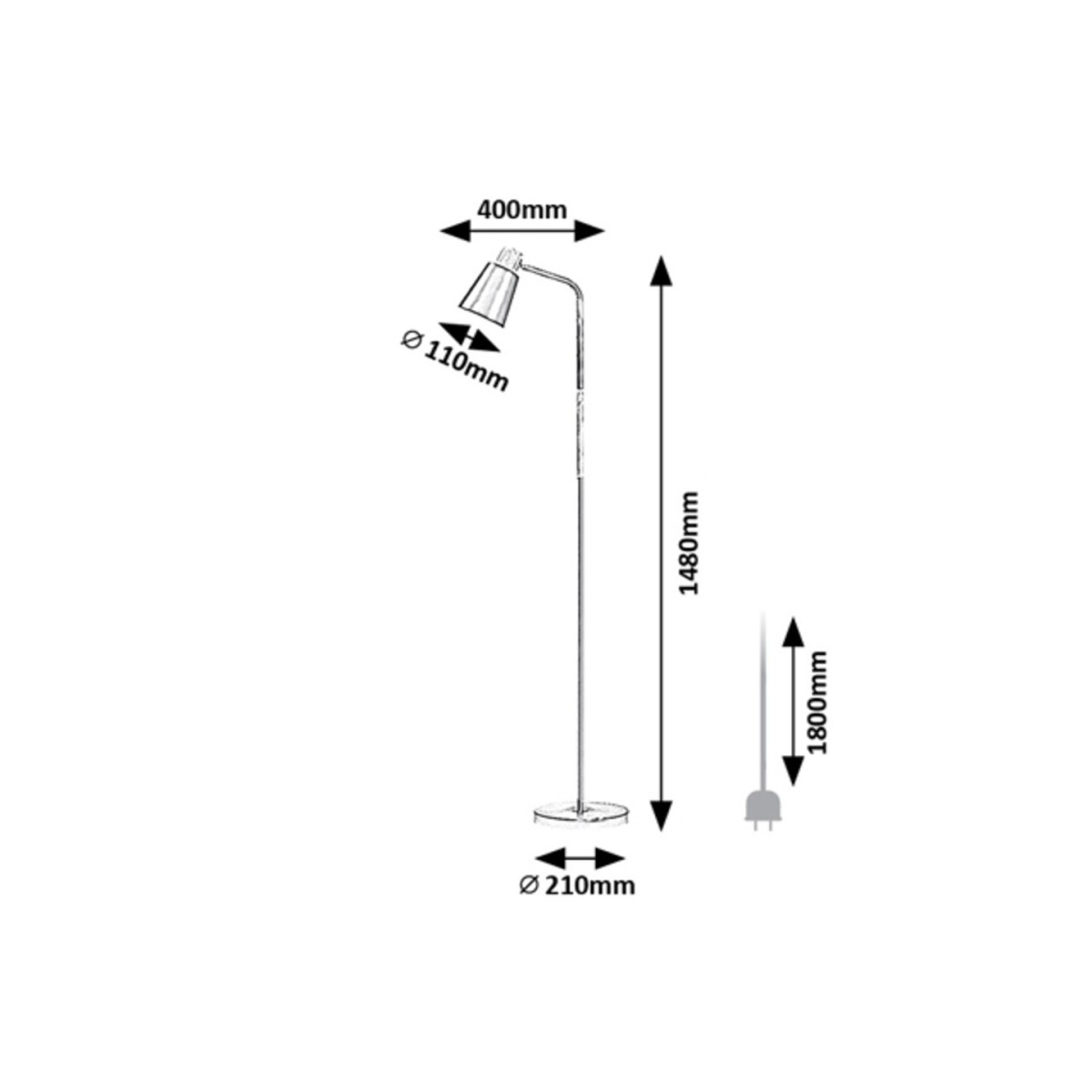 Rabalux Azim 74003 - typ - Lampy podłogowe