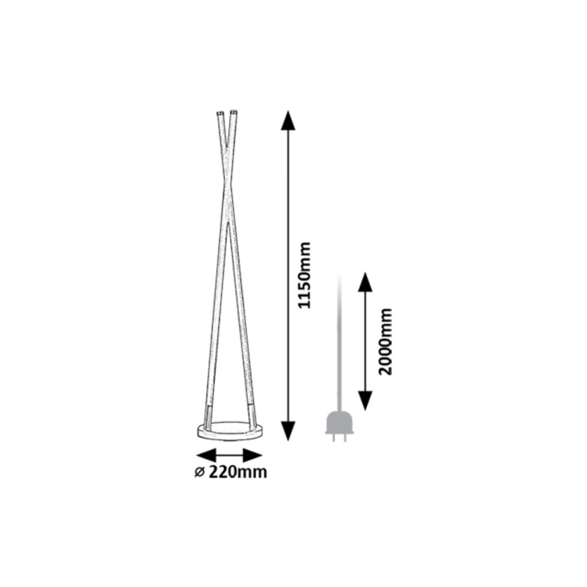 Rabalux Nivaro 74166 - typ - Lampy podłogowe