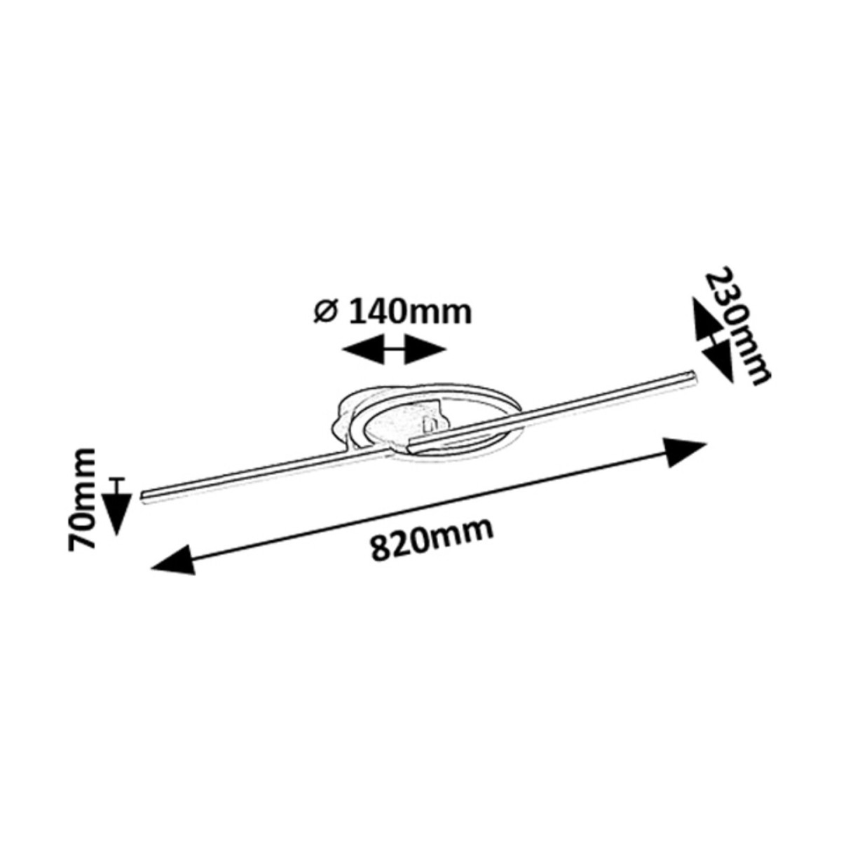 Rabalux Twisterra 71395 - typ - Lampy sufitowe