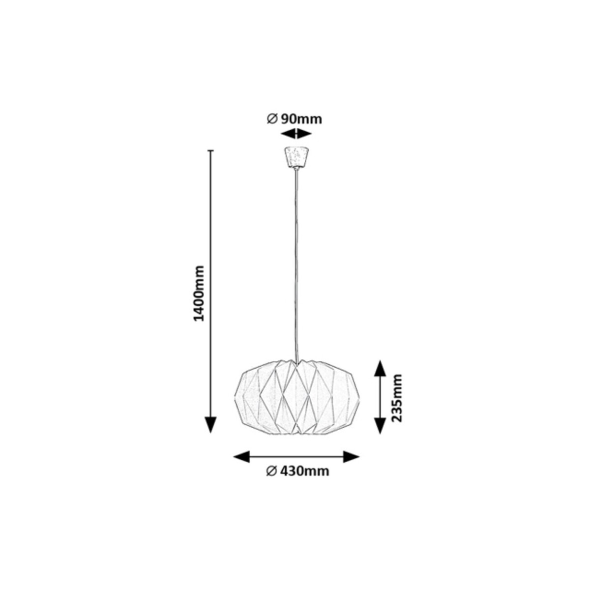 Rabalux Ormini 72003 - typ - Lampy wiszące