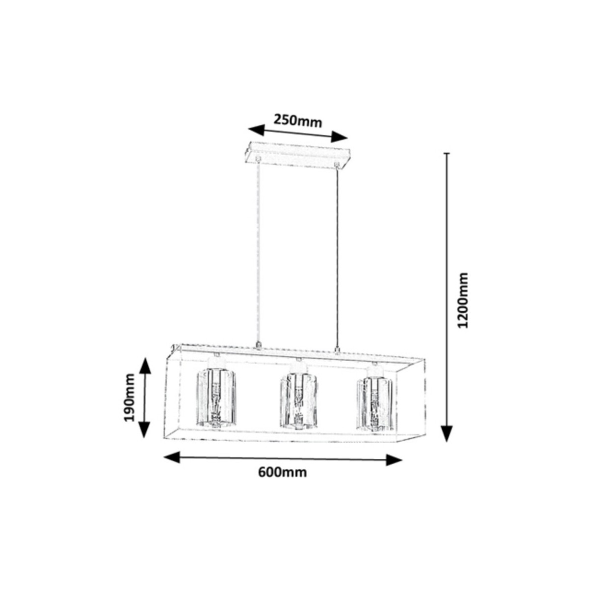 Rabalux Chadwick 72033 - typ - Lampy wiszące