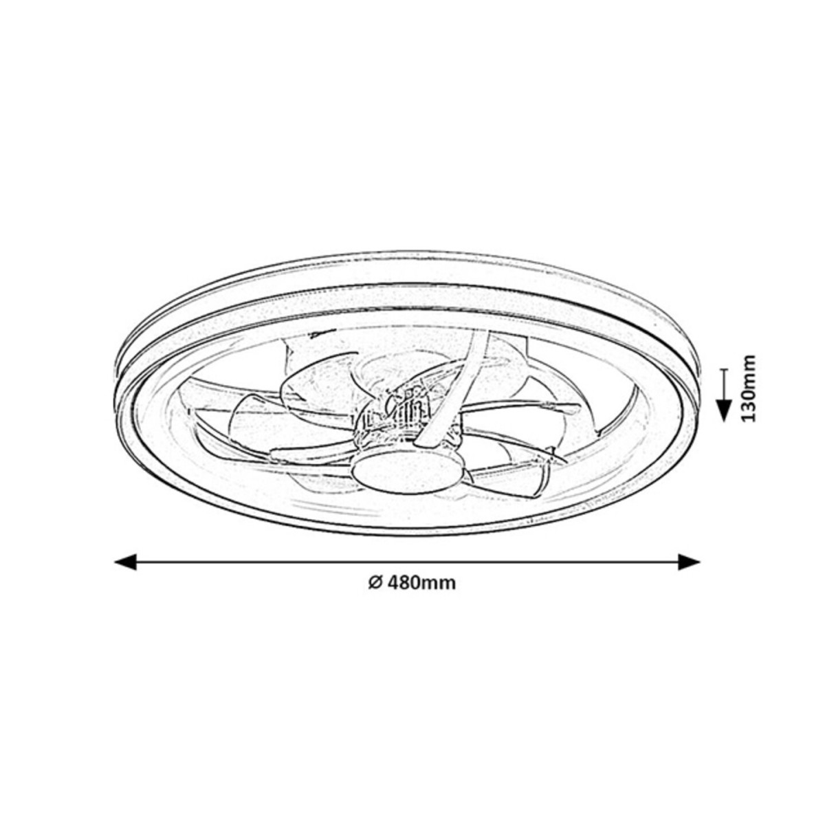 Rabalux Fanricius 71335 - typ - Lampy sufitowe