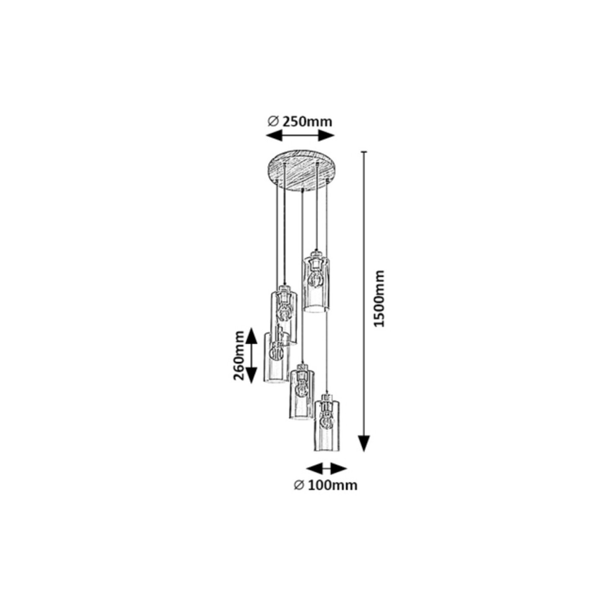 Rabalux Tanno 72125 - typ - Lampy wiszące