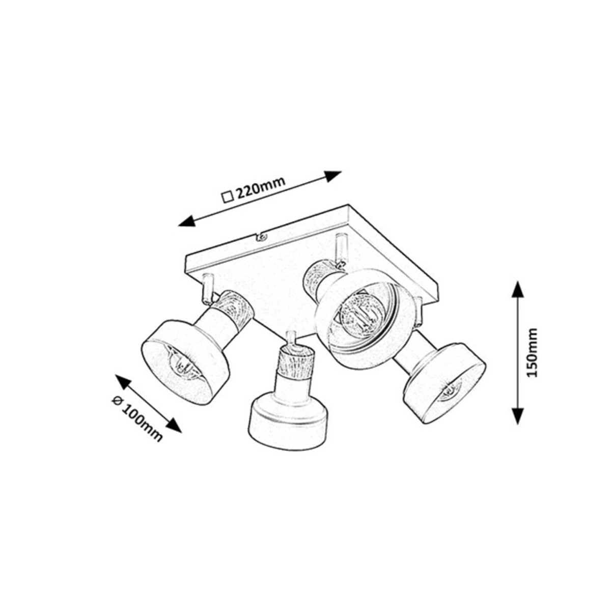 Rabalux Saskia 73058 - typ - Oświetlenie punktowe