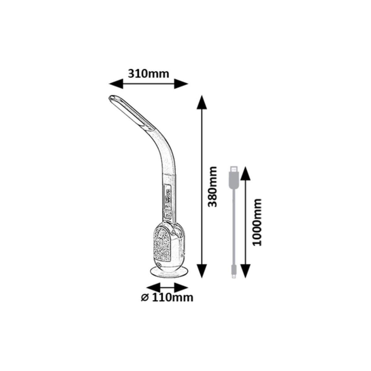 Rabalux Figen 74231 - typ - Lampy stołowe