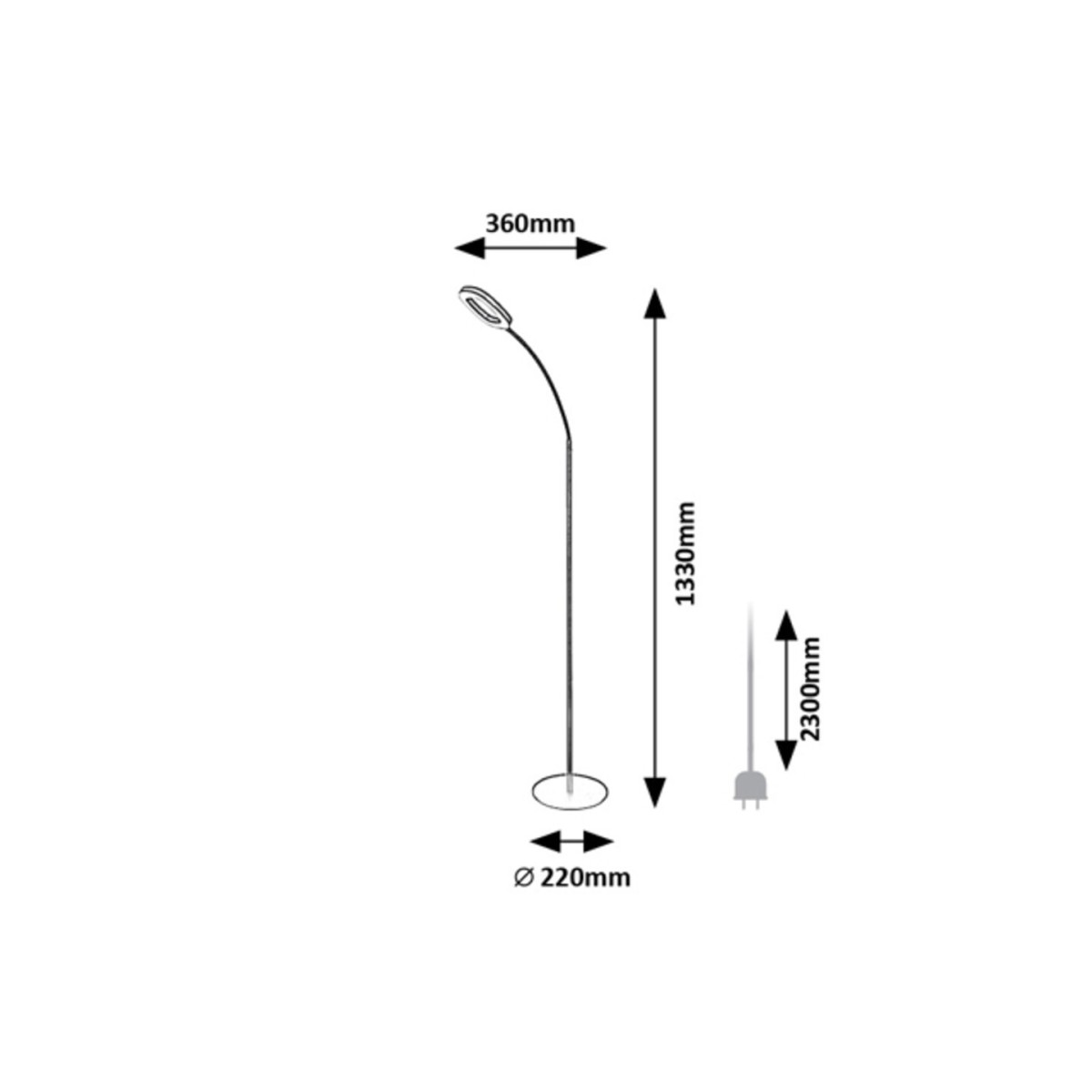Rabalux Rader 74004 - typ - Lampy podłogowe