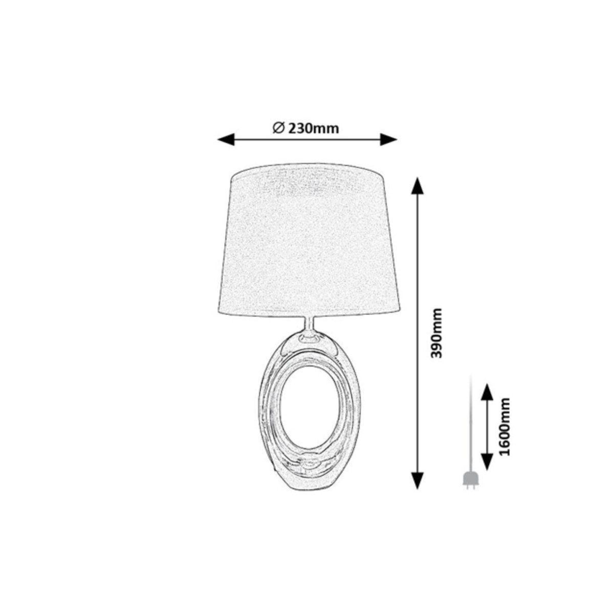 Rabalux Dalora 74063 - typ - Lampy stołowe
