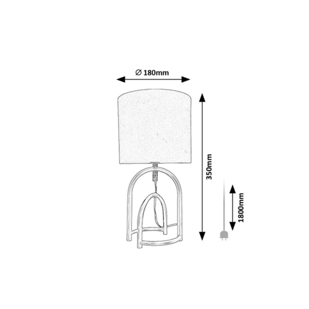 Rabalux Gisaya 74075 - typ - Lampy stołowe
