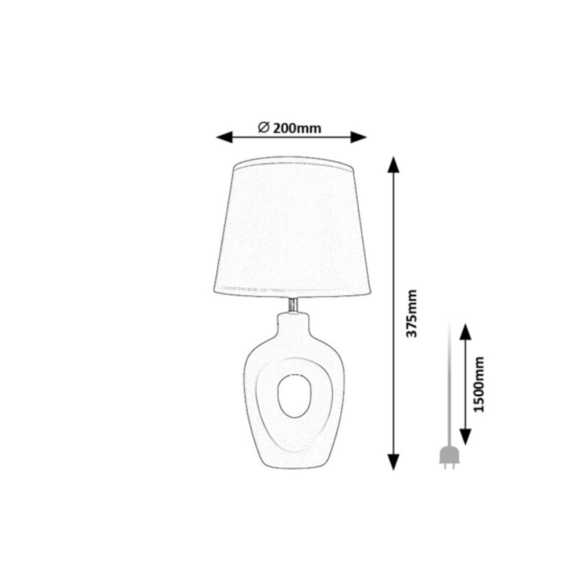 Rabalux Madelor 74080 - typ - Lampy stołowe