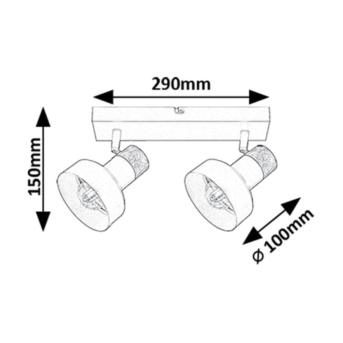 Rabalux Saskia 73056 - typ - Oświetlenie punktowe