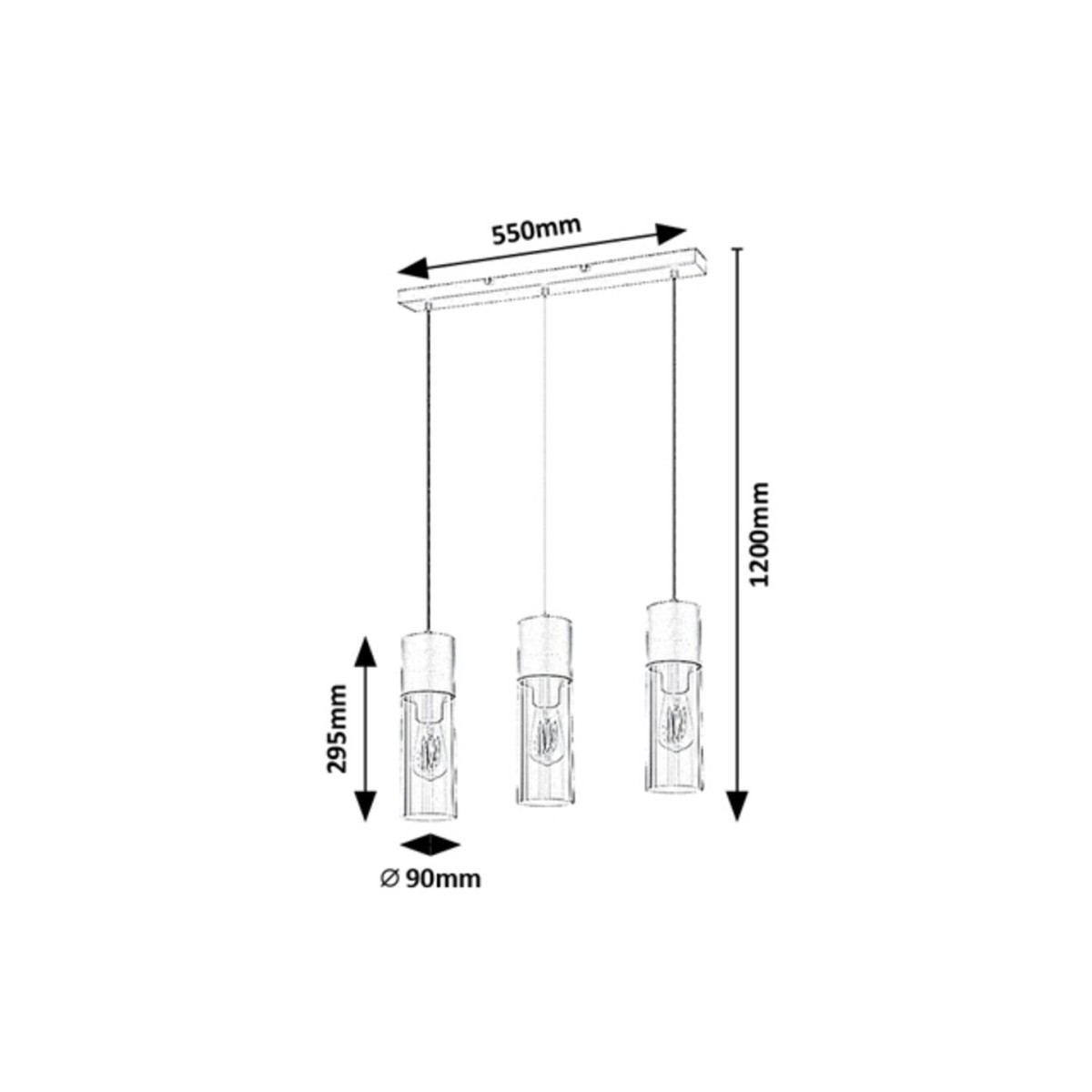 Rabalux Ronno 72053 - typ - Lampy wiszące
