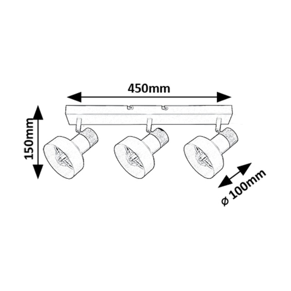 Rabalux Saskia 73057 - typ - Oświetlenie punktowe