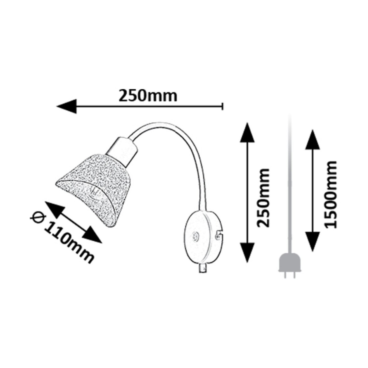 Rabalux Farelia 73009 - typ - Lampa ścienna