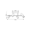 Rabalux Maximilian 73044 - typ - Lampy sufitowe