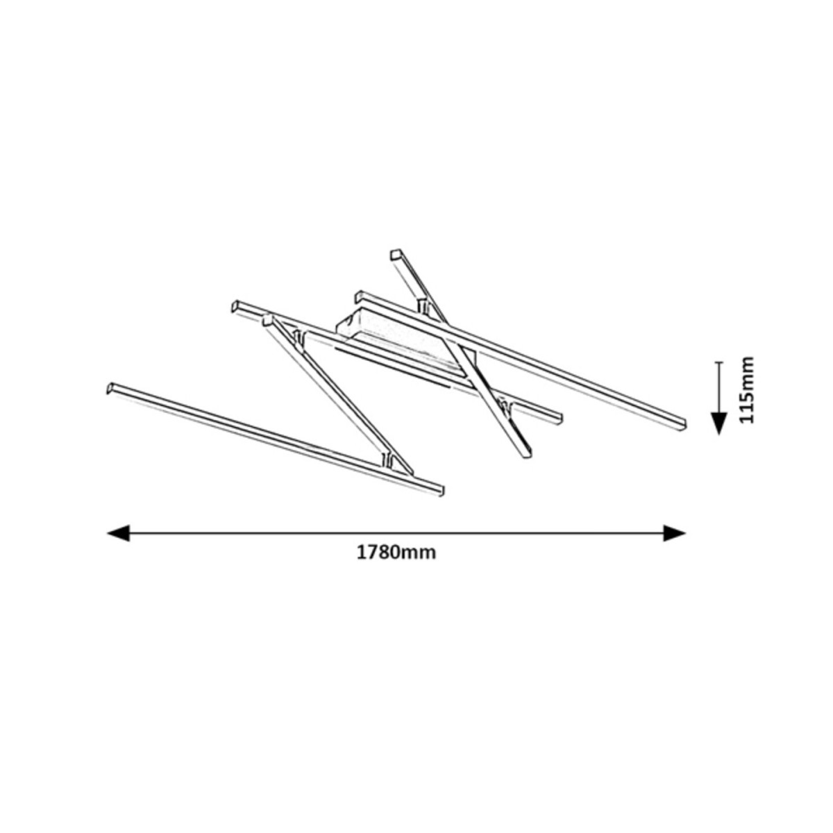 Rabalux Negan 71020 - typ - Lampy sufitowe