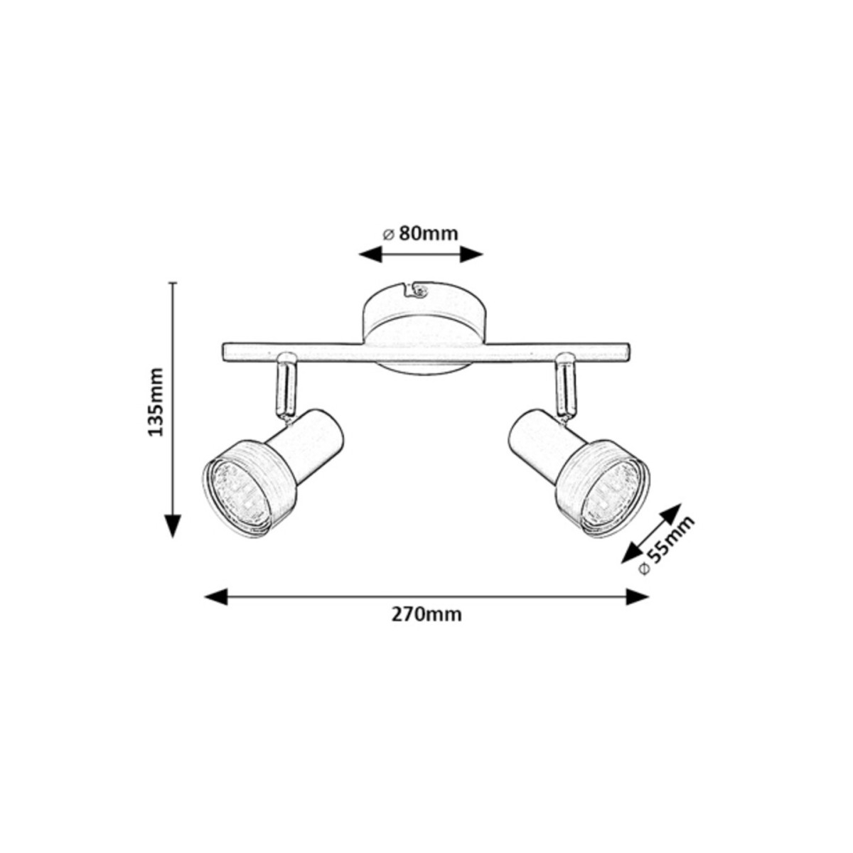 Rabalux Konrad 73012 - typ - Oświetlenie punktowe
