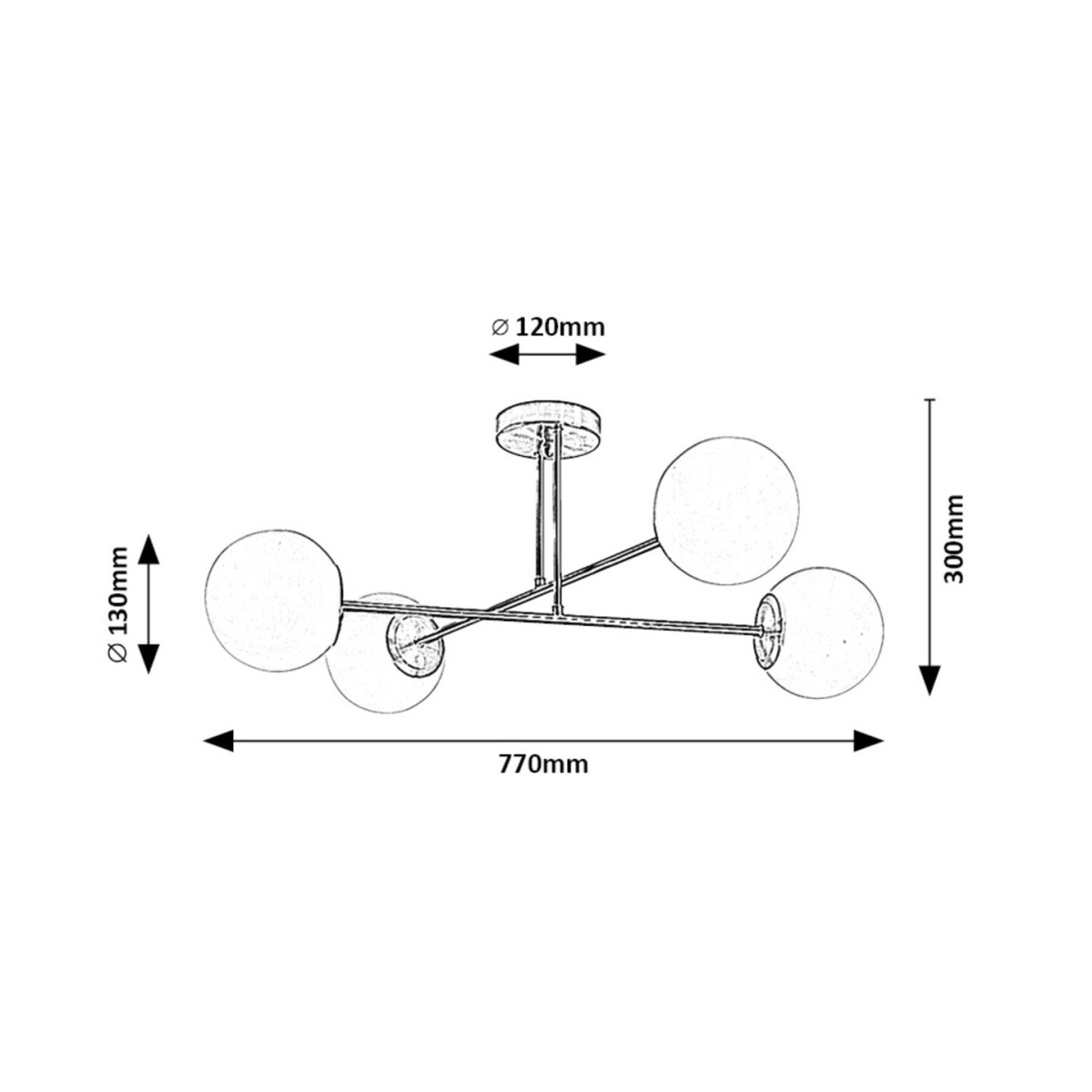 Rabalux Kiara 71082 - typ - Lampy sufitowe