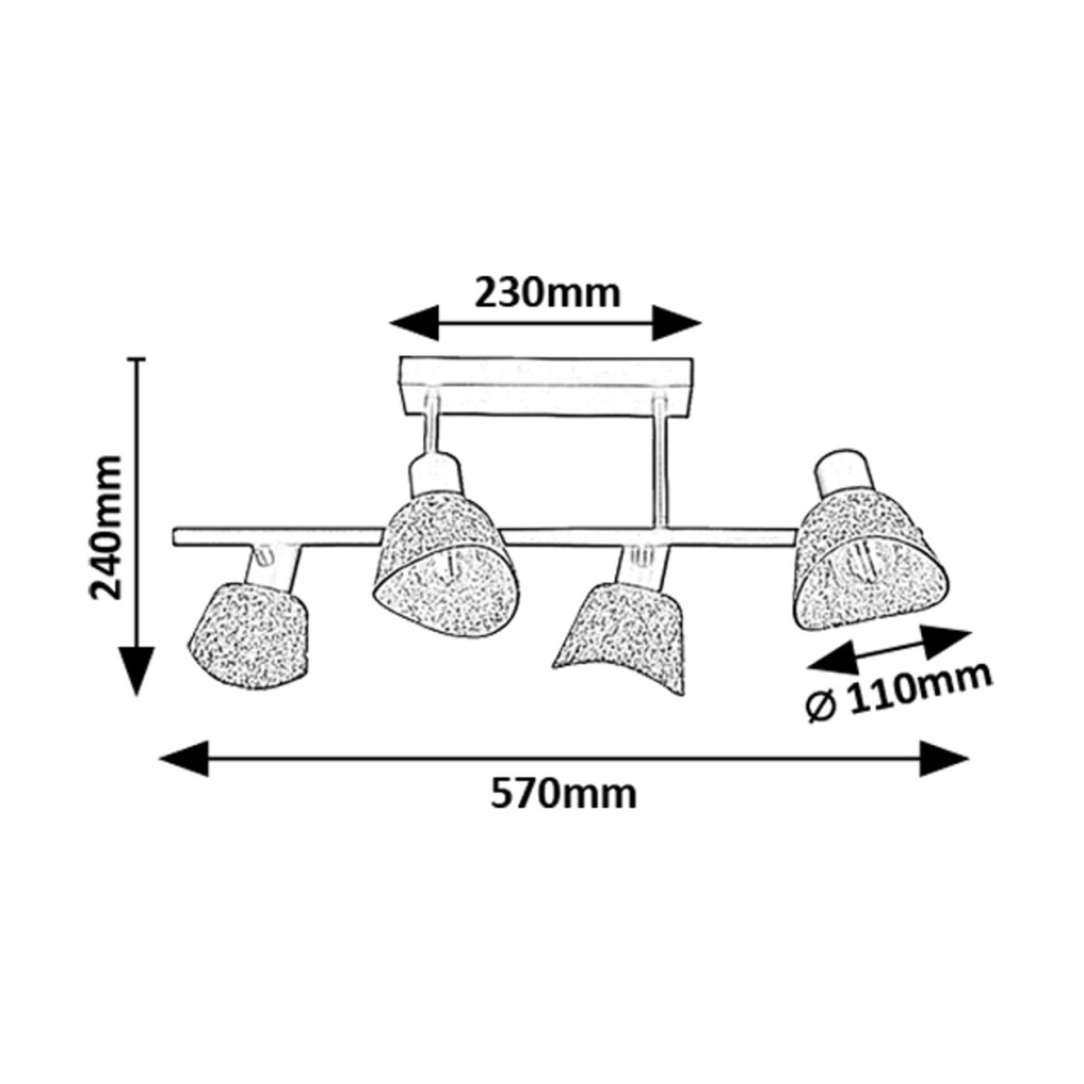 Rabalux Farelia 73010 - typ - Lampy sufitowe
