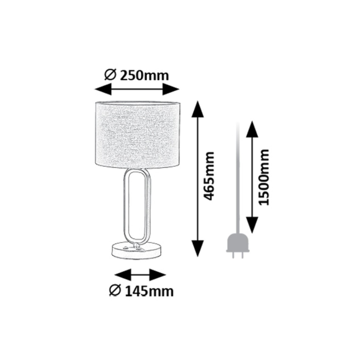 Rabalux Domiro 74044 - typ - Lampy stołowe