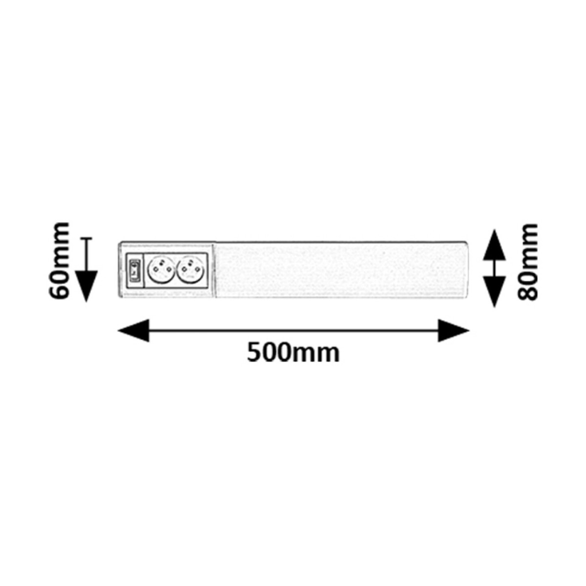 Rabalux Bath 2E 78040 - typ - Oświetlenie podszafkowe
