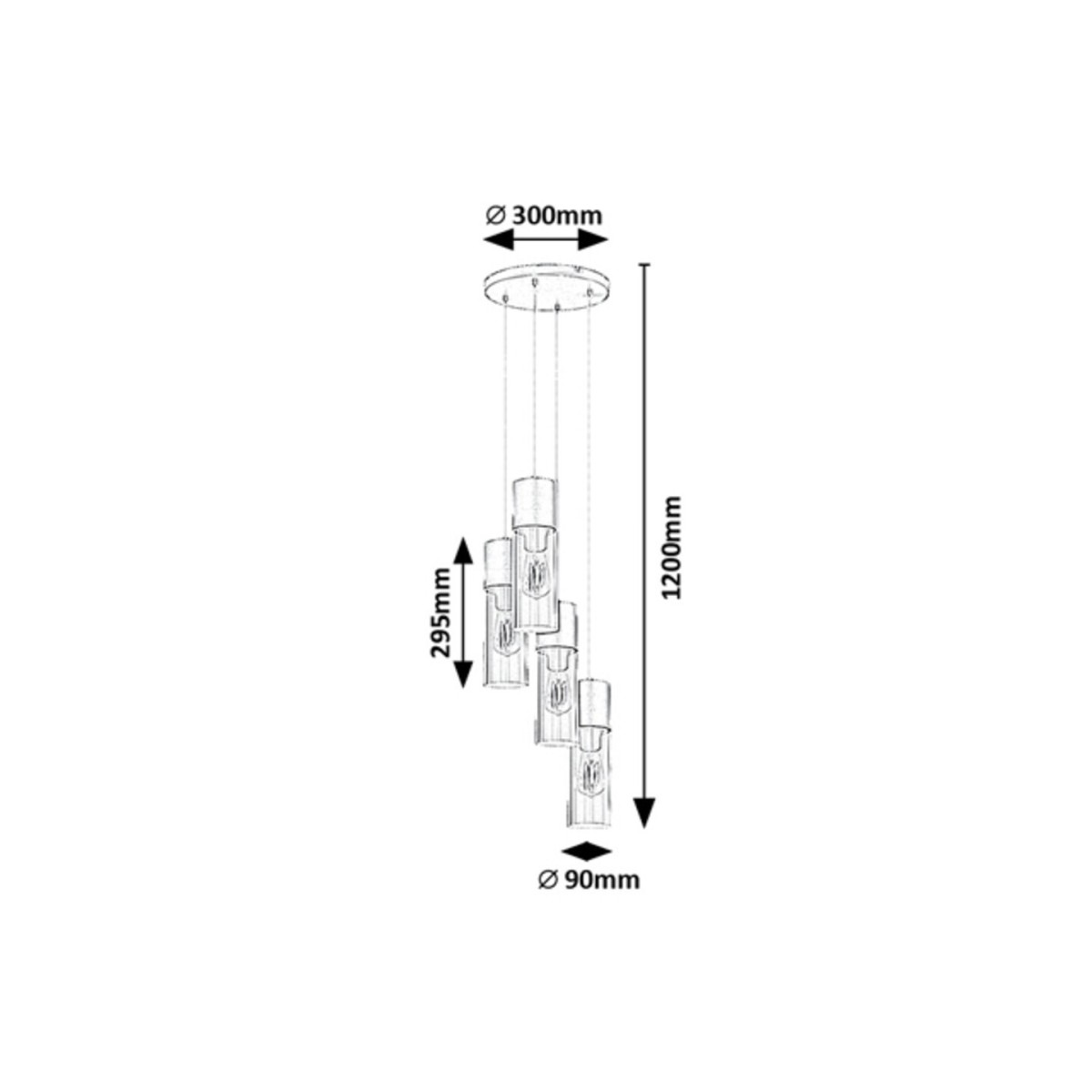 Rabalux Ronno 72054 - typ - Lampy wiszące