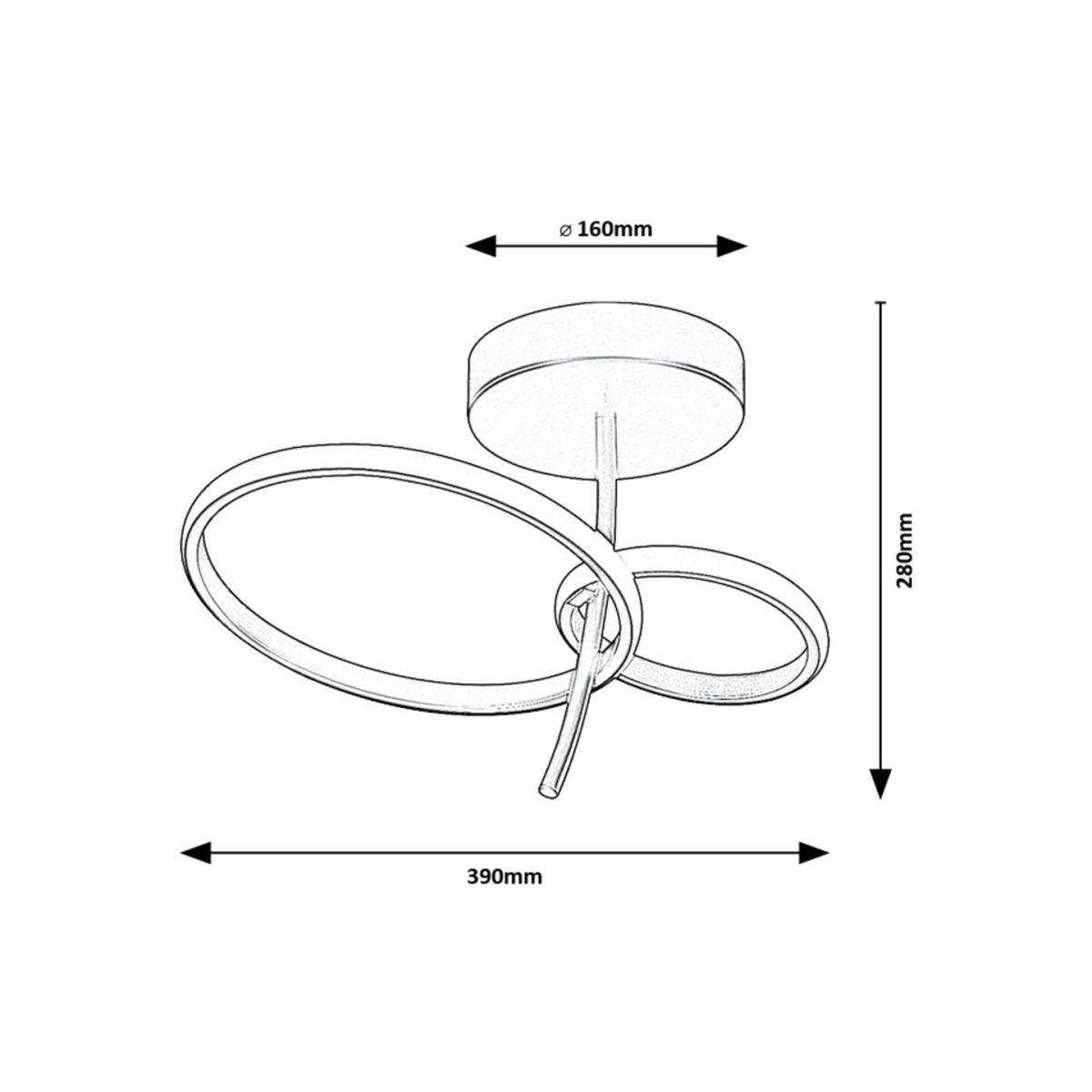 Rabalux Emilion 71296 - typ - Lampy sufitowe