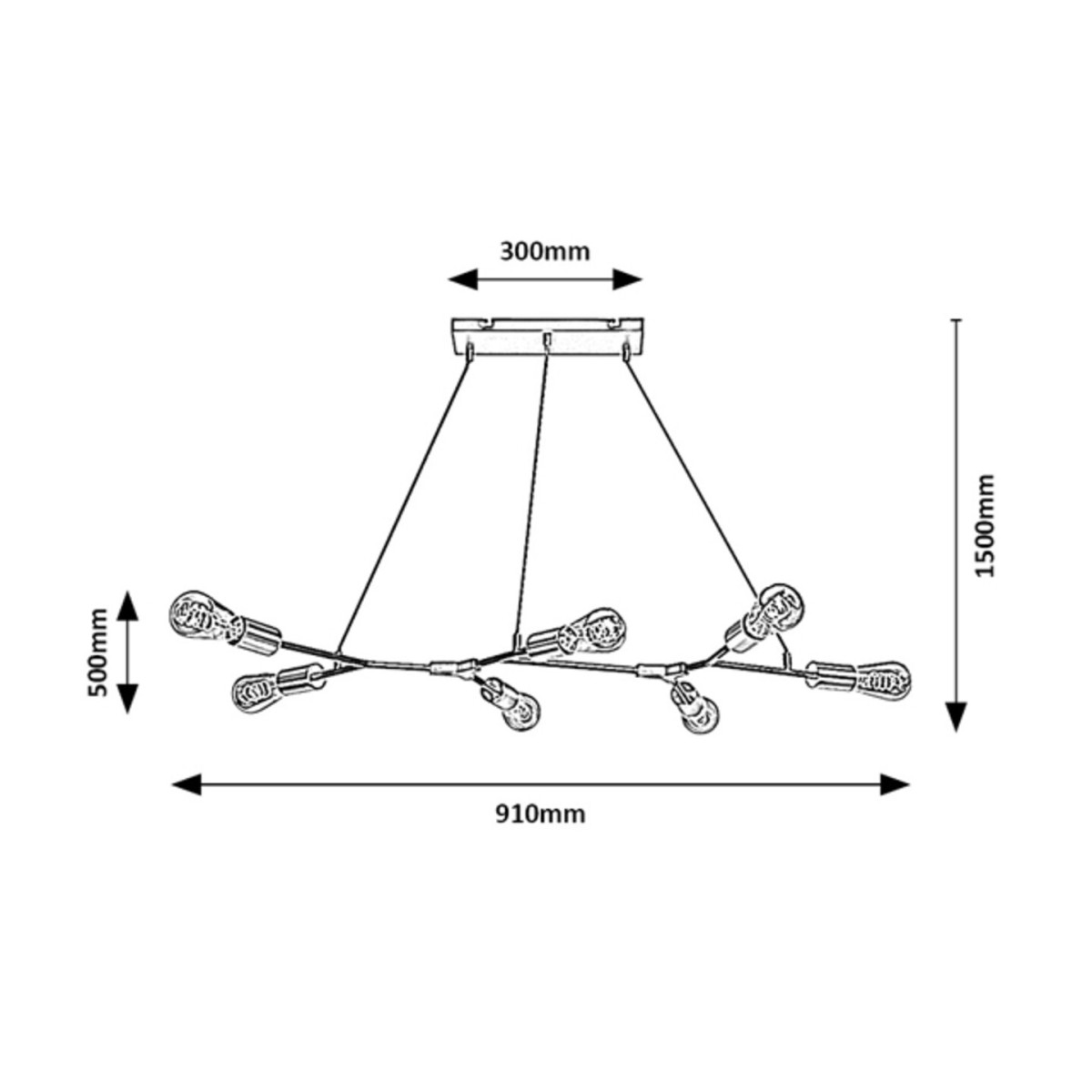 Rabalux Branwen 72027 - typ - Lampy wiszące