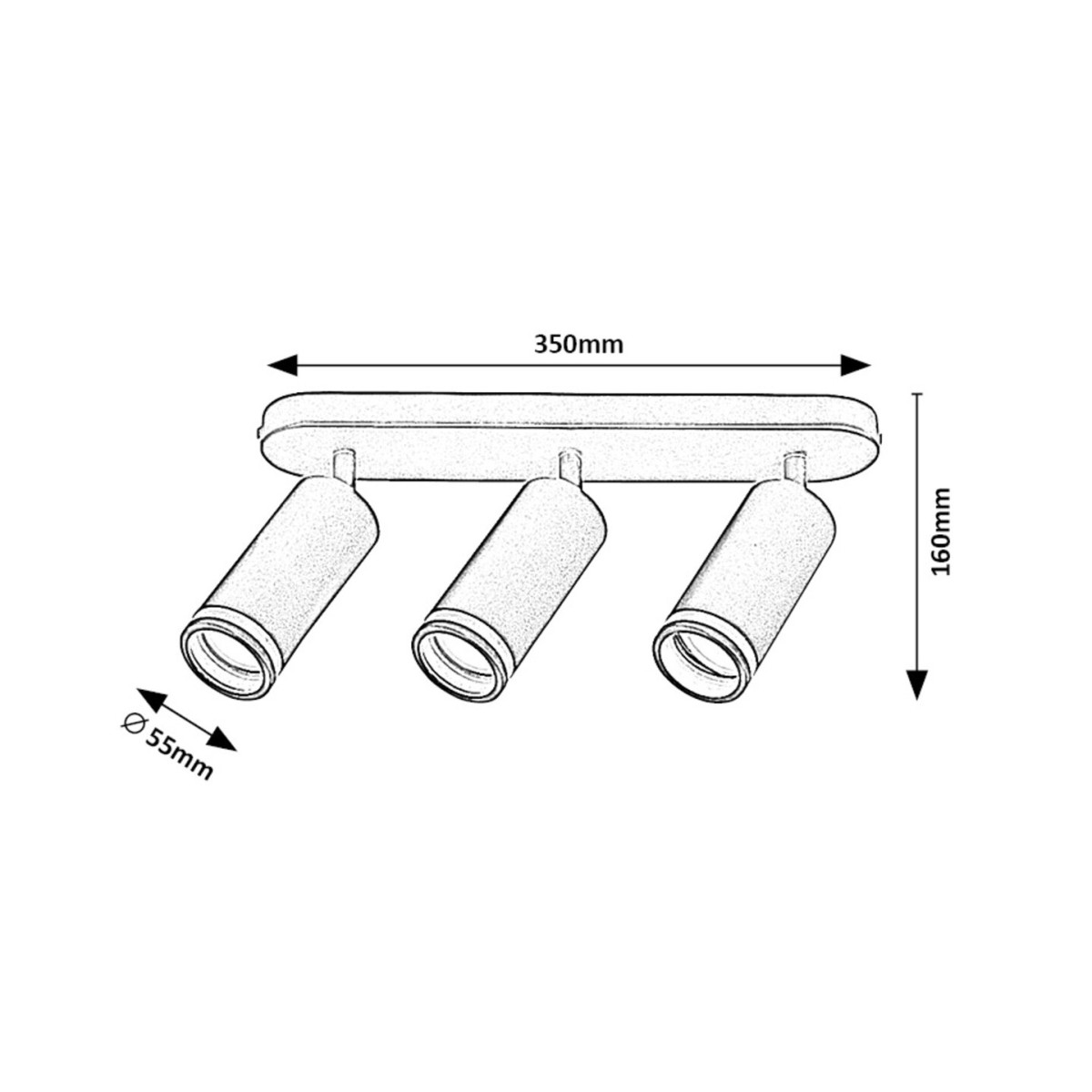 Rabalux Senobia 73035 - typ - Lampy sufitowe